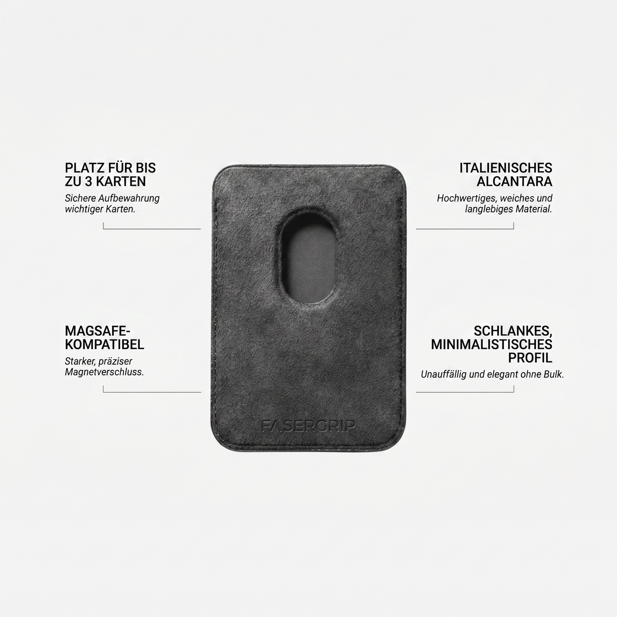 MagSafe Wallet - Grau