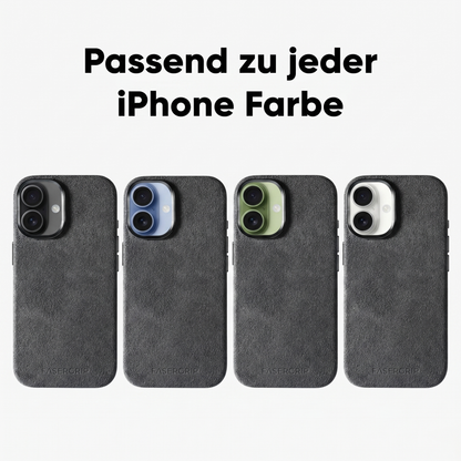 Alcantara Handyhülle - iPhone 17 - Grau