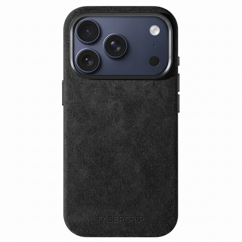 Alcantara Hülle - iPhone 17 Pro Max - Schwarz